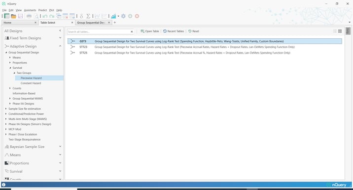 nQuery Table Select - Adaptive - GST - GST3
