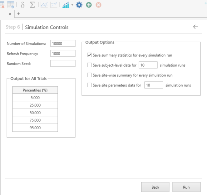 Worked Example - Survival Trial Milestone Prediction - img 9 - Simulation Controls-1