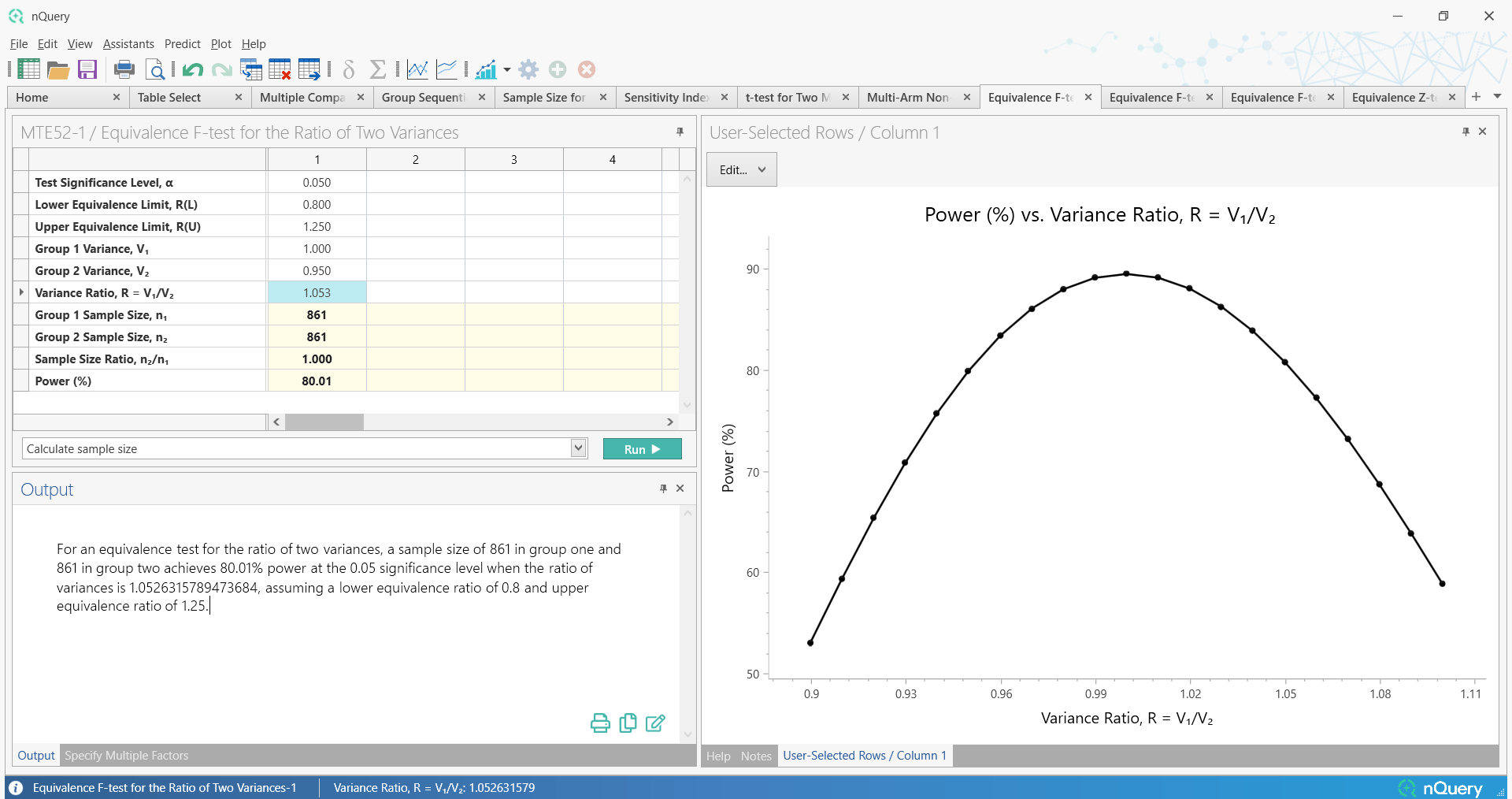 Bioequivalence (Variance Parallel)