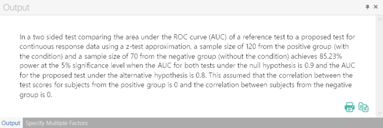 Sample Size Calculator Example- nQuery- Example 03- Img 04- Two ROC Curves
