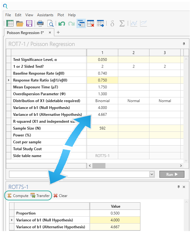 Sample Size Calculator Example- nQuery- Example 19- Img 03- Poisson Regression