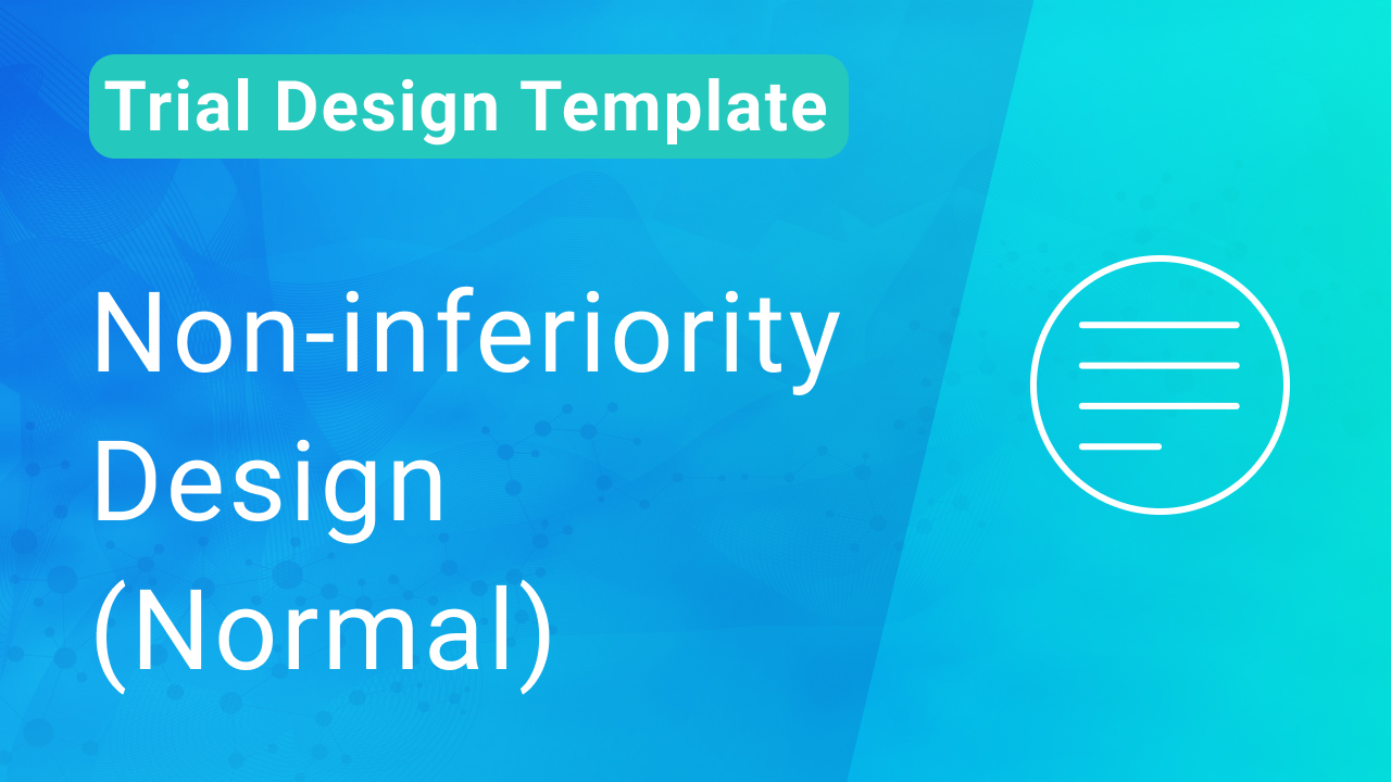 Non-inferiority Design Crossover Template