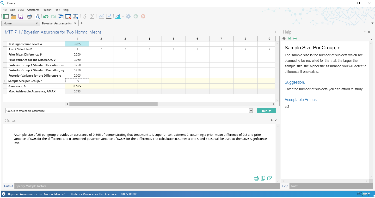 New Bayes 1 - Assurance -